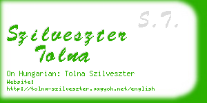 szilveszter tolna business card